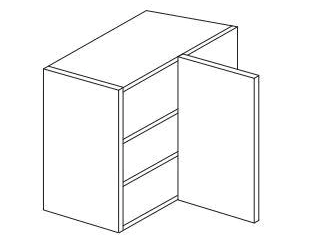 Diagram of a standard corner wall unit.