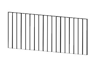 Grantham T&G Breakfast Bar End Panel veneered 900x2100x20mm