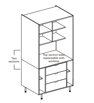 Technical drawing of a Butler's Pantry.