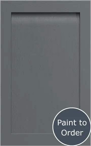A painted anthracite Grantham door with a matte finish and visible timber grain, marked as 'Paint to Order'.