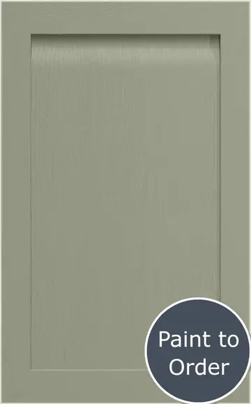 A painted french grey Grantham door with a matte finish and visible timber grain, marked as 'Paint to Order'.