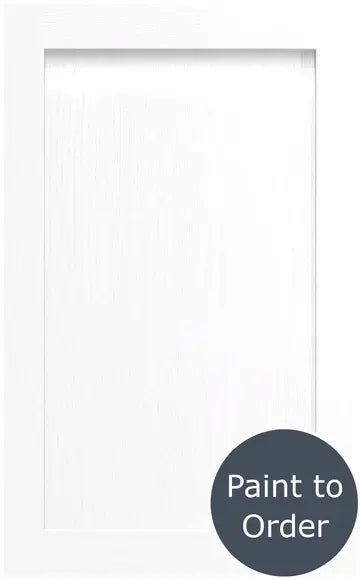 Painted super white Grantham door labelled paint to oder.