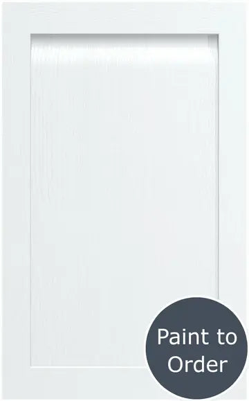 A painted white grey Grantham door with a matte finish and visible timber grain, marked as 'Paint to Order'.