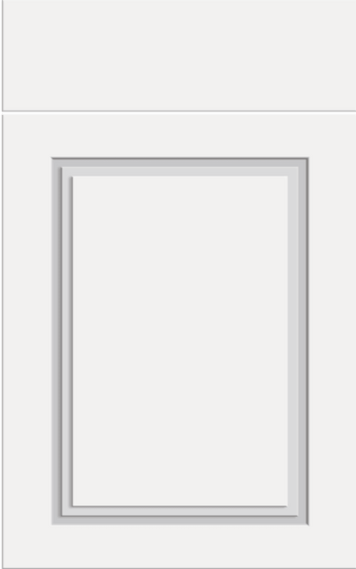 Bella Paris supermatt white door with drawer front above.