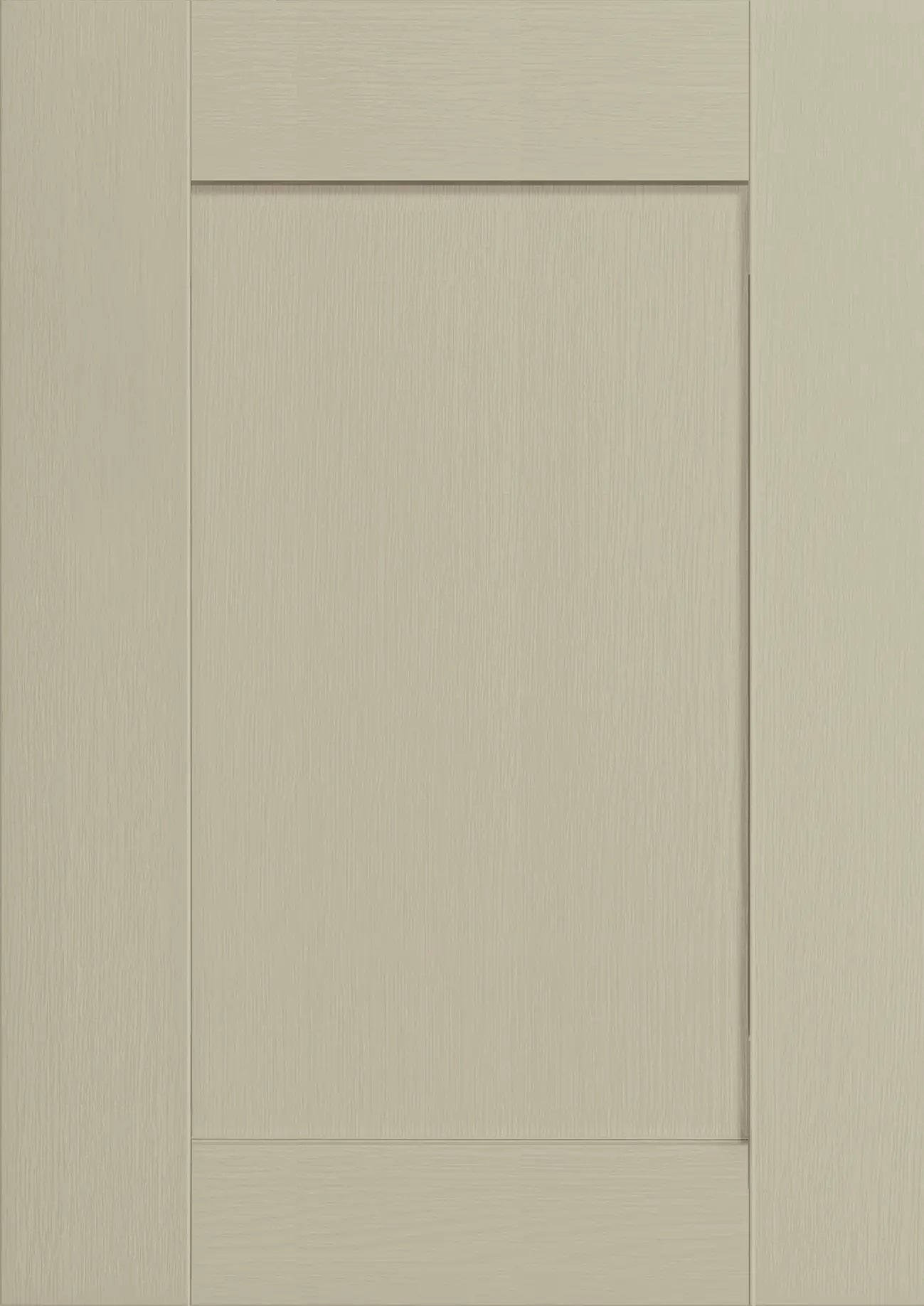 Close-up of a sage green Rydal door with the grain effect showing.