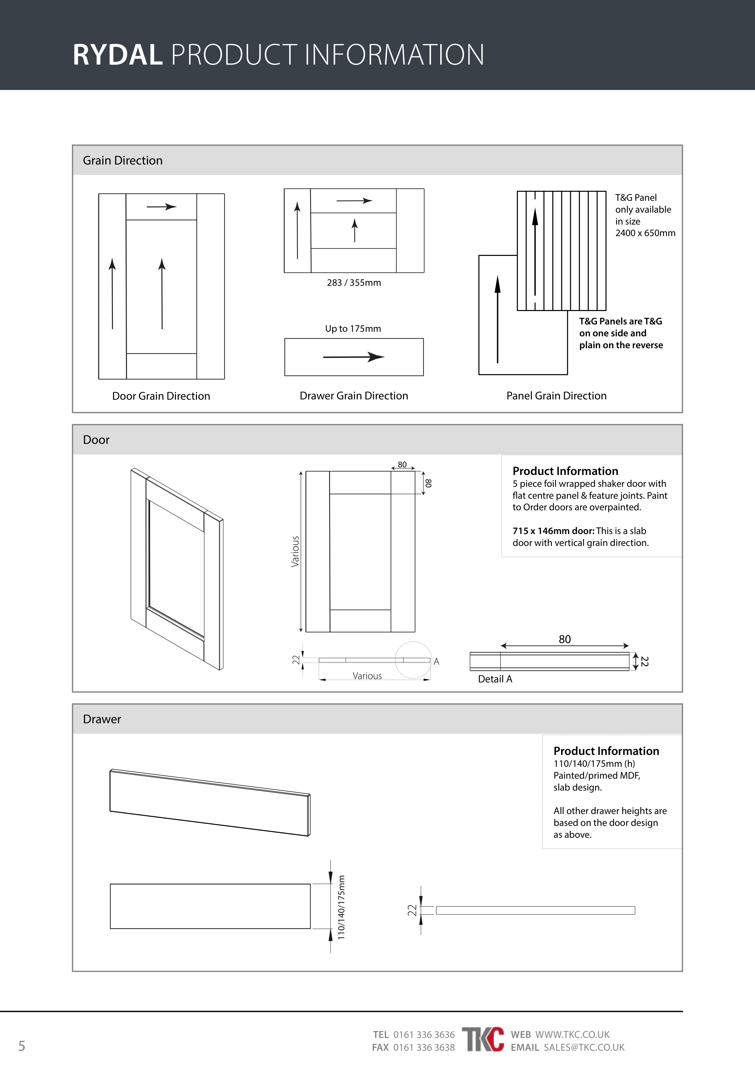 Rydal End Panel 830x350x18mm
