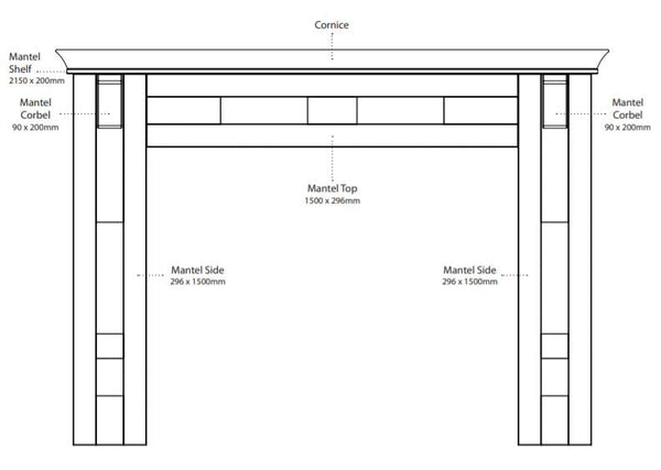 Newmarket Mantel Complete Kit