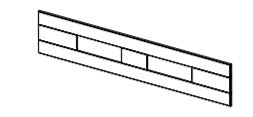 Newmarket Mantel Top 1500x296x20mm