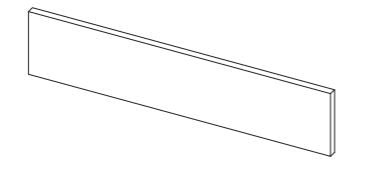 Line drawing of a length of plinth.