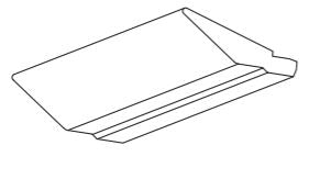 Line drawing of a Cartmel tangent cornice.