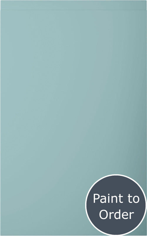Lucente Matt Fjord door with 'Paint to Order' text in a circular badge.