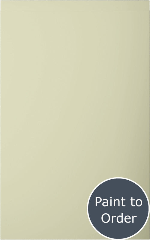 Lucente Matt Sage Green door with 'Paint to Order' text in a circular badge.