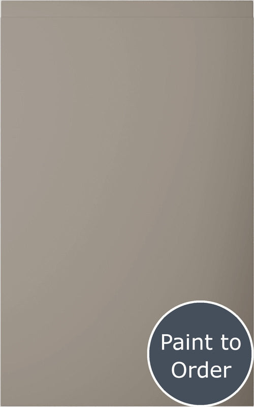 Lucente Matt Stone Grey door with 'Paint to Order' text in a circular badge.