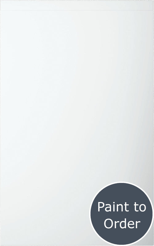 Lucente Matt White Grey door with 'Paint to Order' text in a circular badge.