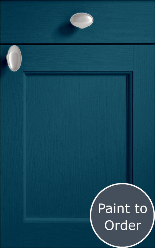 Windsor midnight blue door with drawer front above. Labelled 'Paint to Order'.