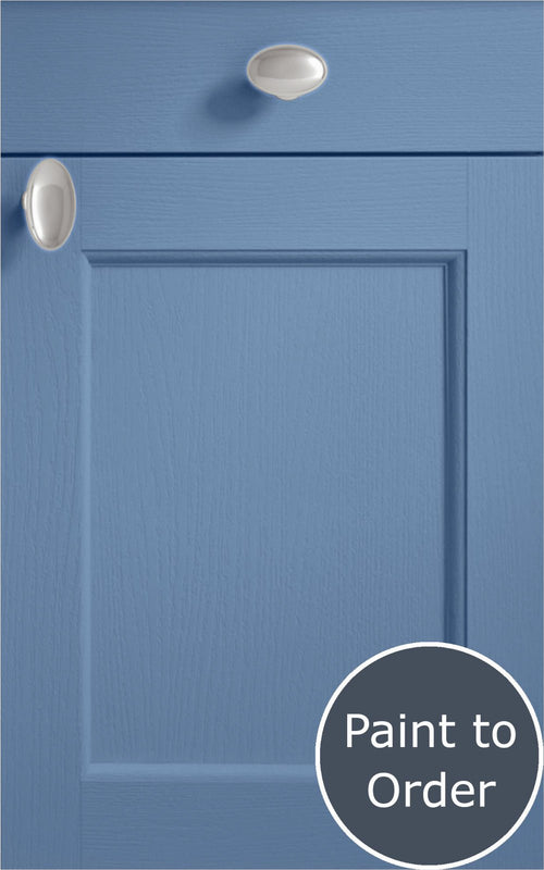 Windsor smoke blue door with drawer front above. Labelled 'Paint to Order'.