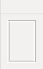 Bella Harlem supermatt white door with drawer front above.