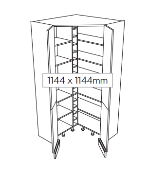 [254]  - Diagonal Corner Larder Unit