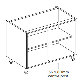 [010]-900 Double Base Cabinet (720mm)