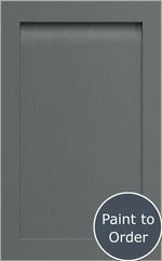 A painted anthracite Grantham door with a matte finish and visible timber grain, marked as 'Paint to Order'.