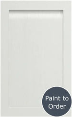 A painted light grey Grantham door with a matte finish and visible timber grain, marked as 'Paint to Order'.