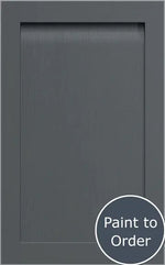 A painted onyx grey Grantham door with a matte finish and visible timber grain, marked as 'Paint to Order'.
