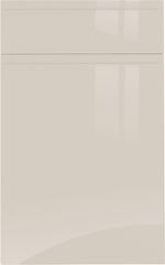 Jayline supergloss cashmere door with drawer front above.