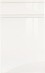 Jayline supergloss white door with drawer front above.