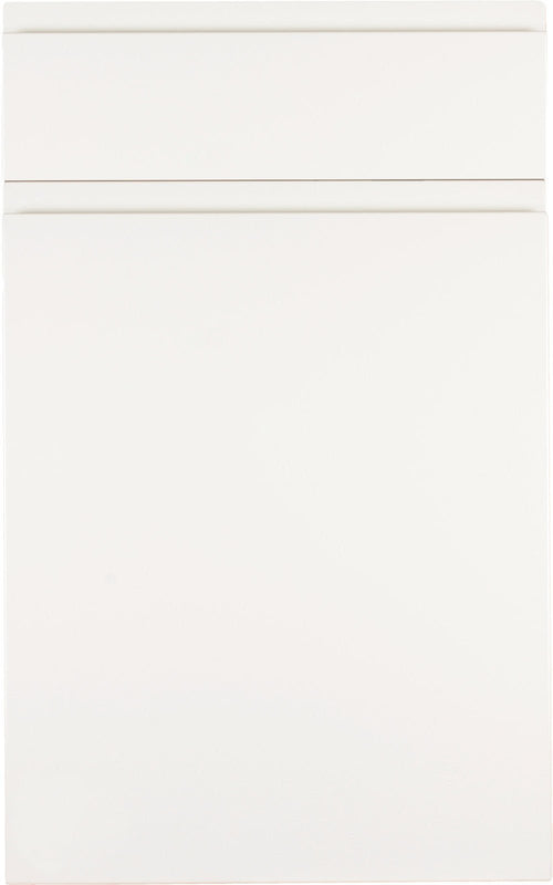Image of a Jayline supermatt white door with drawer front above.