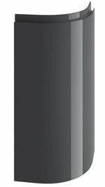 lucente gloss anthracite curved door on a white background
