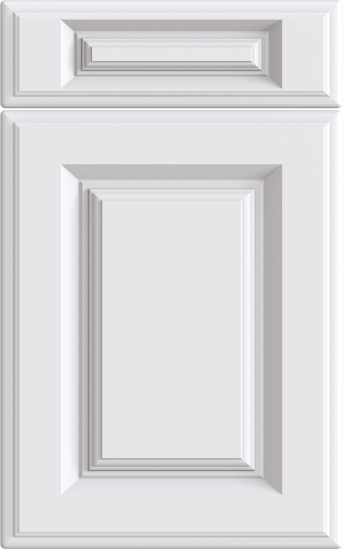 Bella Palermo supermatt white door with drawer front above.