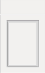 Bella Paris supermatt white door with drawer front above.