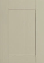 Close-up of a sage green Rydal door with the grain effect showing.