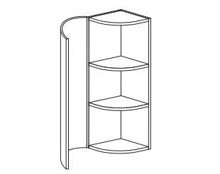 [125] - Curved Wall Unit 900mm High