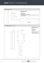 Product information sheet for Vivo posts and end pillars.