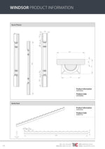 Windsor Barrel Pilaster 950x100x53mm
