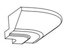 Rydal Curved Cornice Block