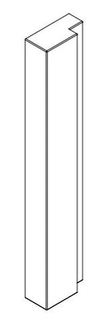 Rydal Straight End Pillar 2400x100x50mm