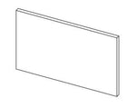 Line drawing of a breakfast bar end panel.