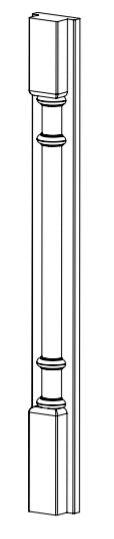 Grantham Barrel Pilaster 950x100x53mm