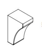 Grantham Mantel Corbel 200x130x90mm