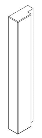 Grantham Straight End Pillar 2400x100x50mm