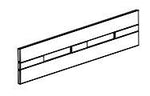 Line drawing of a mantel top.