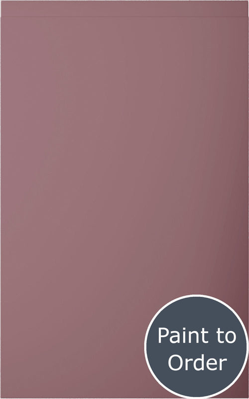 Lucente Matt Dusky Pink door with 'Paint to Order' text in a circular badge.