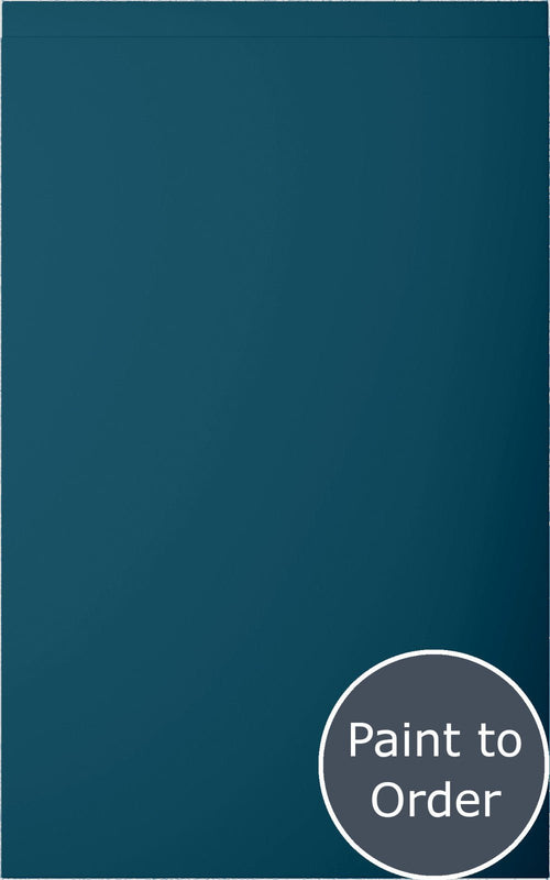 Lucente Matt Midnight Blue door with 'Paint to Order' text in a circular badge.