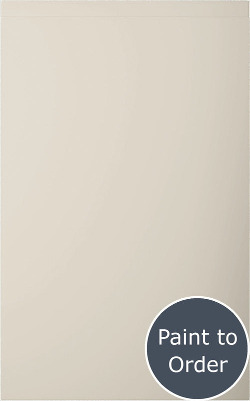 Lucente Matt Mussel door with 'Paint to Order' text in a circular badge.