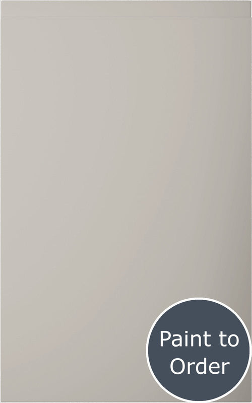 Lucente Matt Taupe Grey door with 'Paint to Order' text in a circular badge.