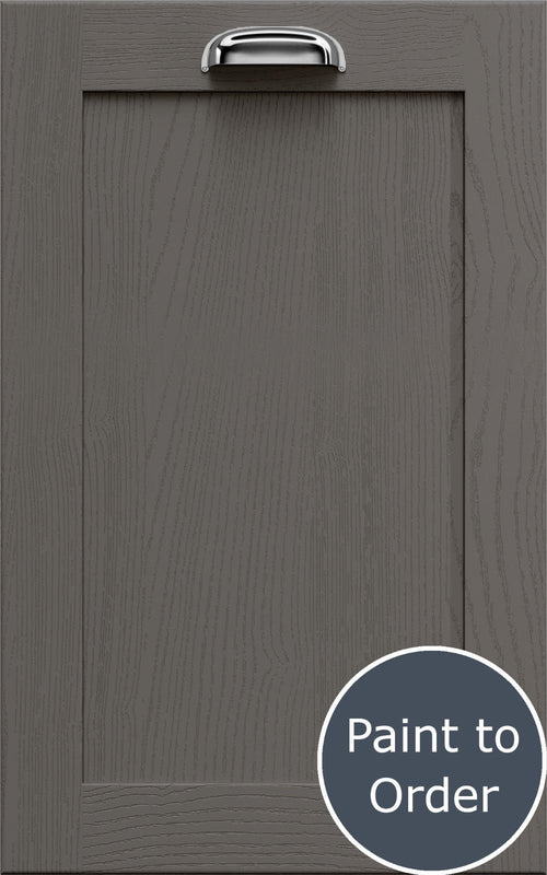 Newmarket Lava door with a handle and 'Paint to Order' label.