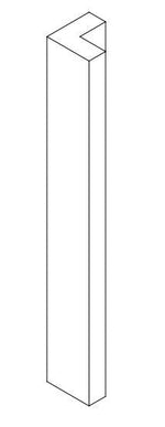 An external corner post line drawing.