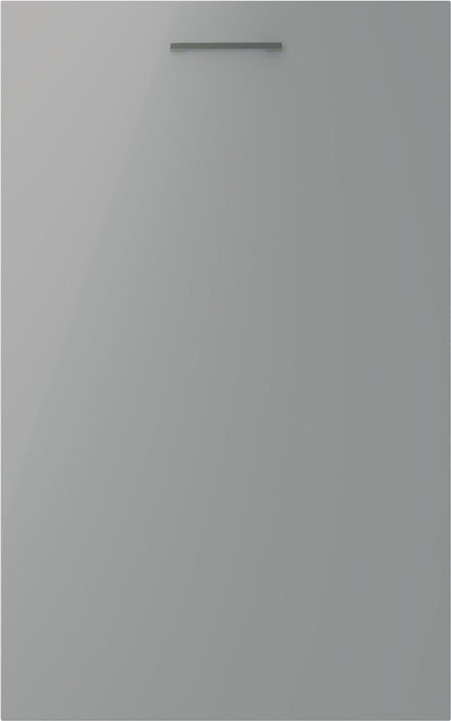 Vivo gloss dust grey door with a silver handle.